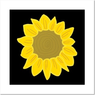 girasol con luz Posters and Art